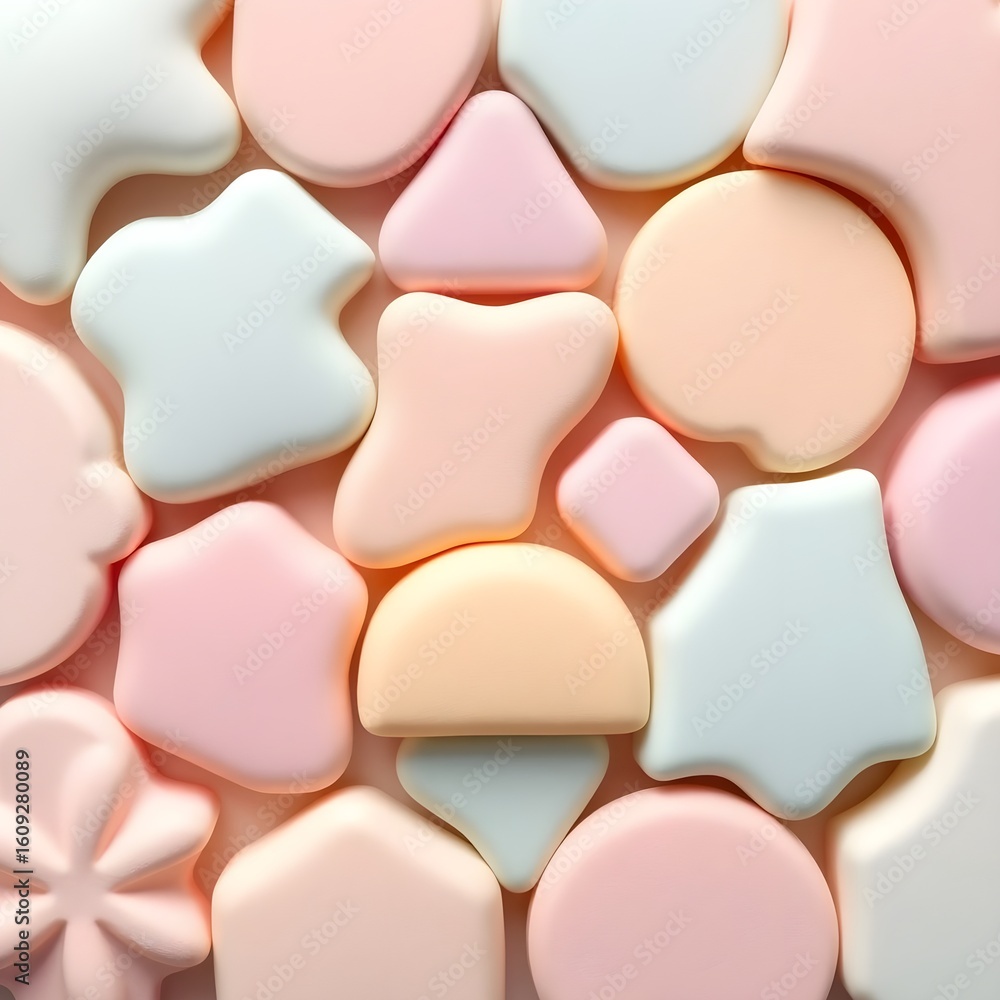 Fototapeta premium pink and white chocolate candy