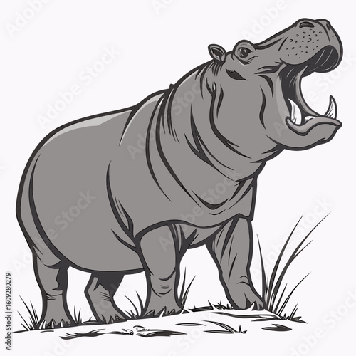 rhino vector illustration