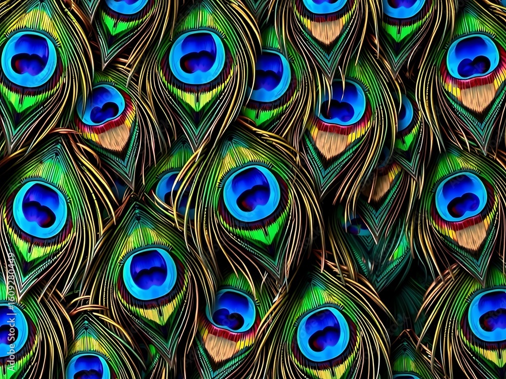 Obraz premium peacock feather background