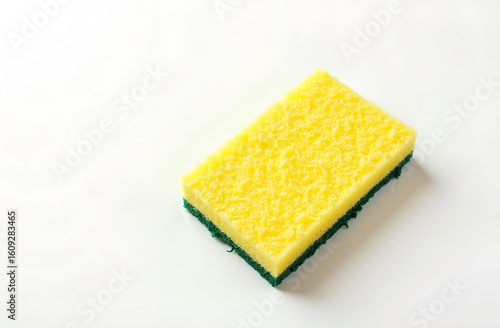 sponge for washing dishes on a white background