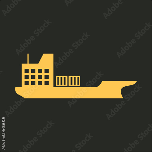Barge trendy applicable important vector Illustration design handsome colorful background
