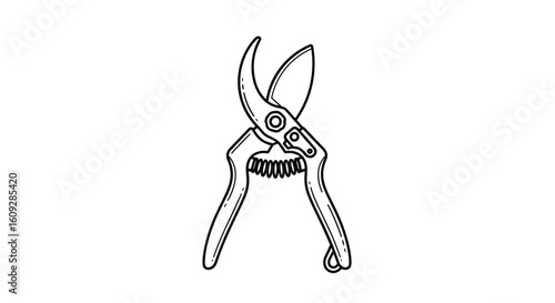 Professional bypass garden pruning shears for effortless cutting of live and dead branches and stems providing precise trimming for healthy plant growth