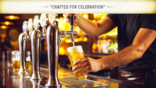 bartender pouring beer