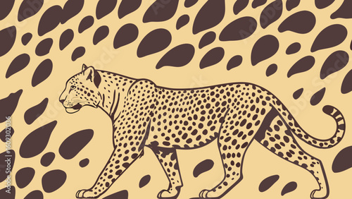 Animal Print SVG - Seamless Leopard Skin Pattern

