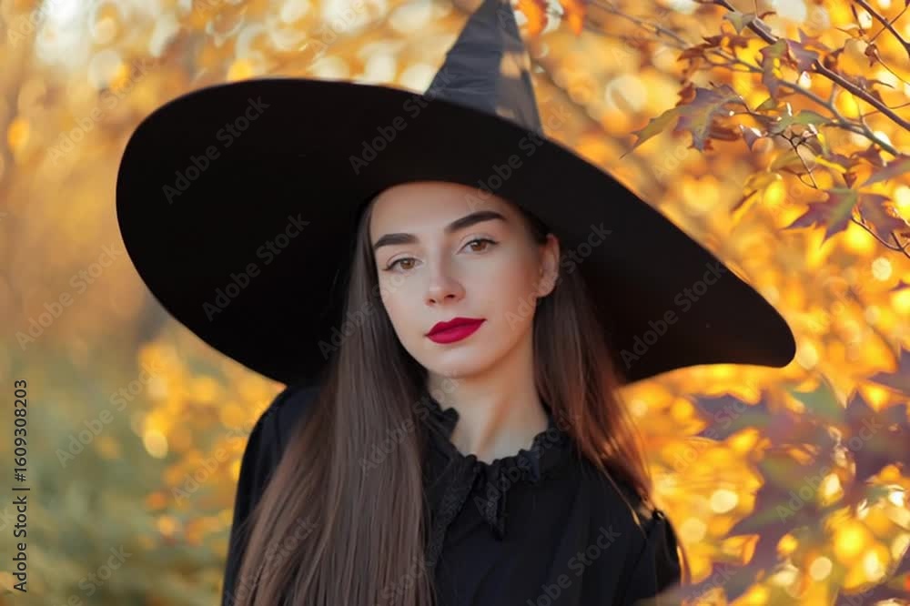 Girl in a witch's hat Girl in a witch's hat