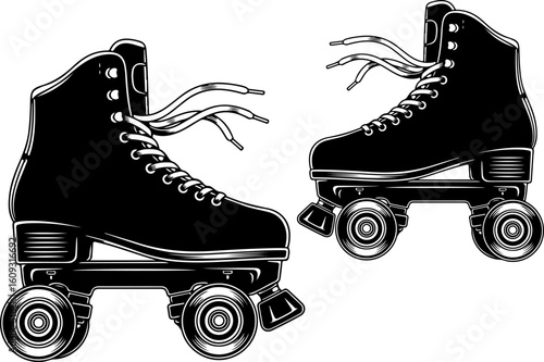 Inline Skates Silhouette: Speed and Style on Wheels