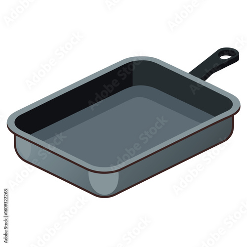 Broiler Pan Isolated Cookware White Background