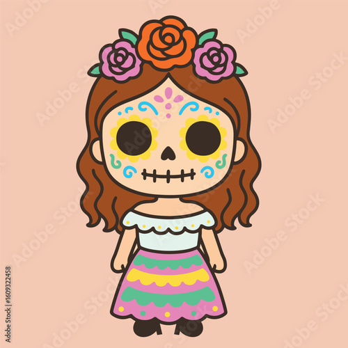 Catrina personaje mexicano dia de muertos