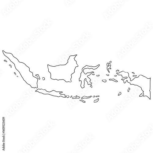 indonesia map vector