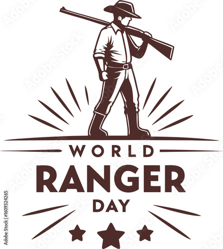 Hunter with shotgun and rifle vector illustration of a golfer icon symbol silhouette design