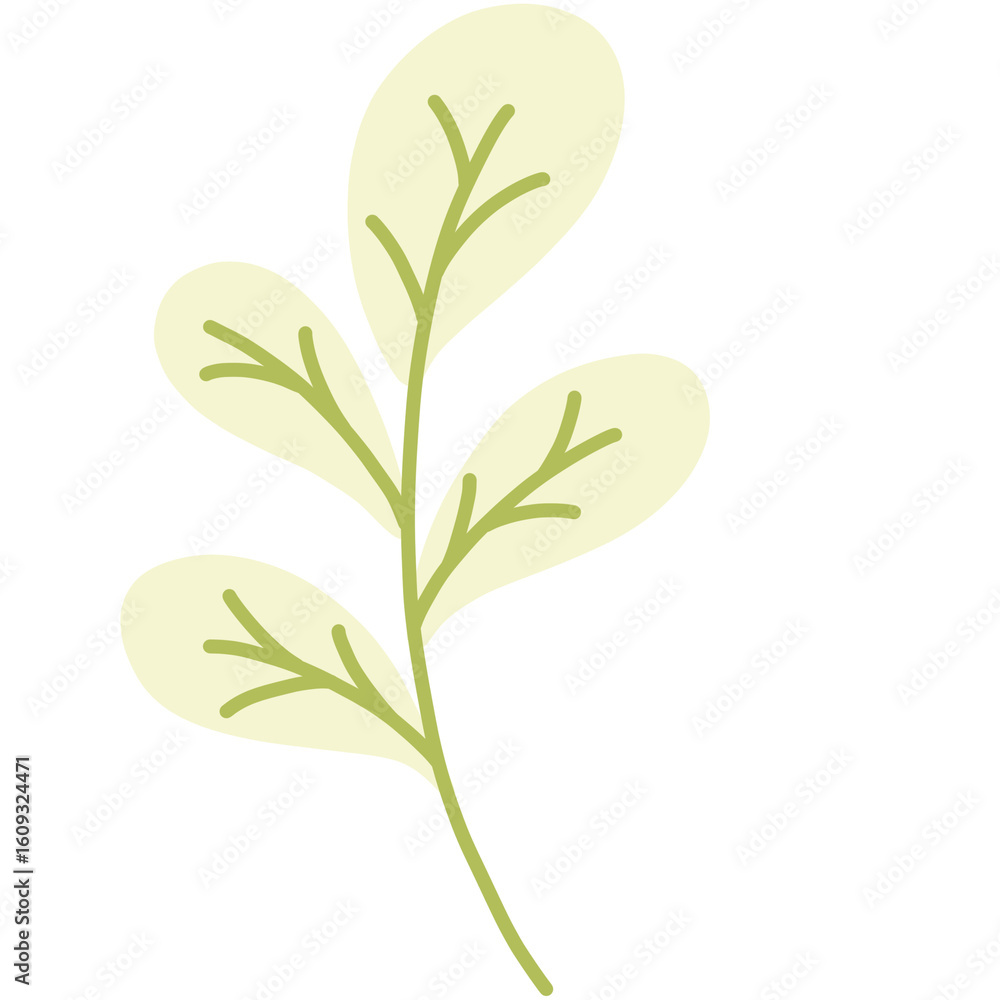 Naklejka premium green leaf