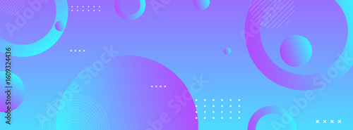 Colorful holographic abstract background with neon gradients and geometric elements, perfect for futuristic designs, digital products,