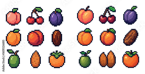 Colorful Fruit Icons