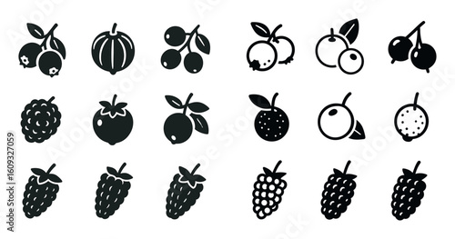 Isometric Berry Icons