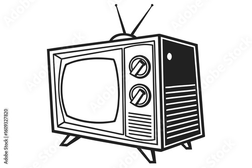 retro tv set