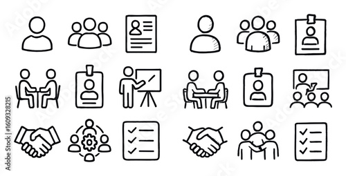 Business Icons Grid