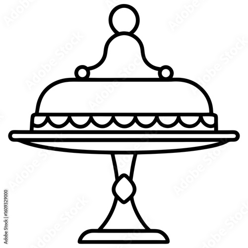 Cake Topper Stand vector