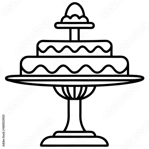 Cake Topper Stand vector