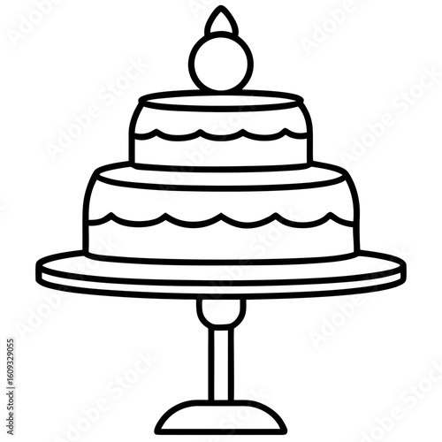 Cake Topper Stand vector