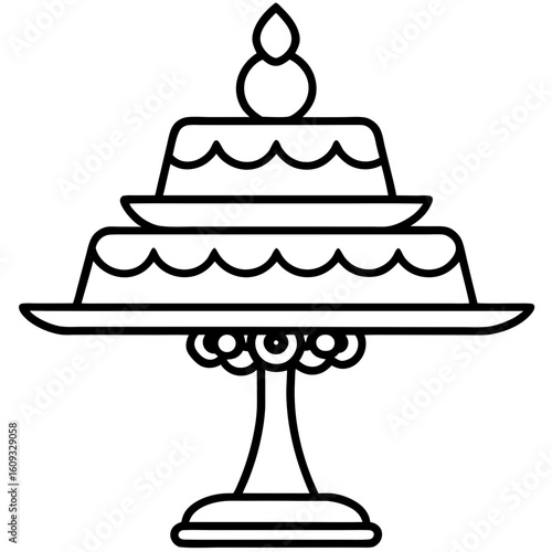 Cake Topper Stand vector