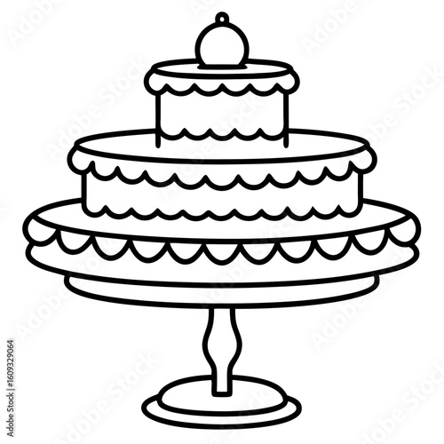 Cake Topper Stand vector