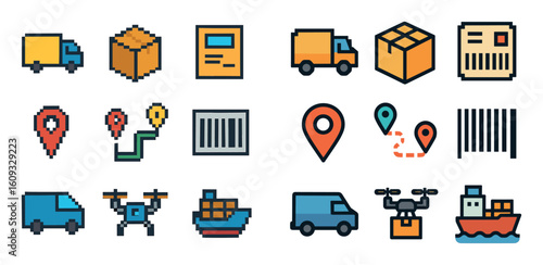 Ecommerce Pixel-Art Icons