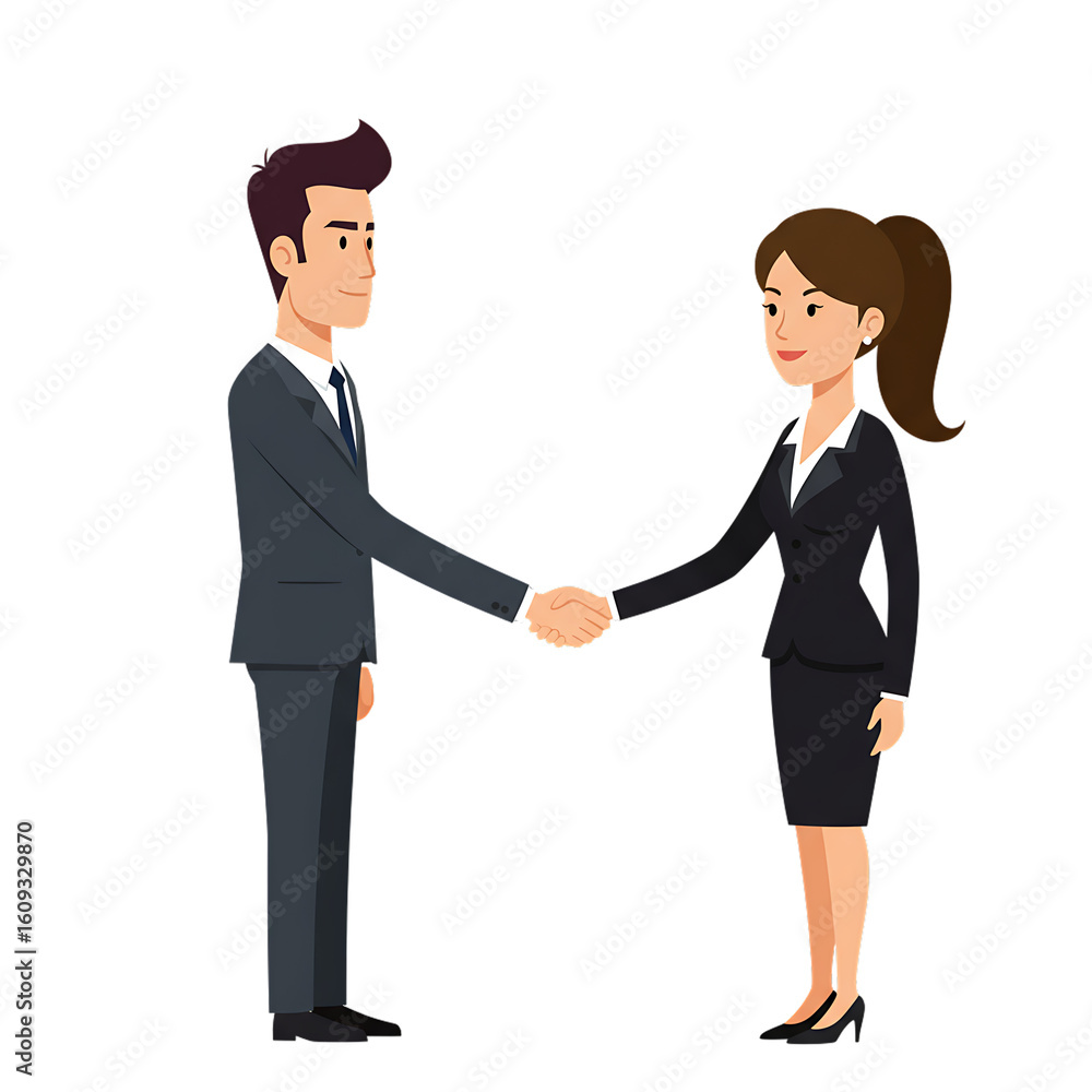 Business Partners Shaking Hands Agreement Cooperation. Business Partners Shaking Hands Agreement Cooperation.