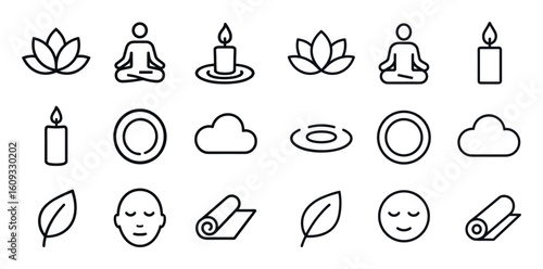 Mindfulness Icons Grid