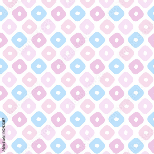 鹿の子模様 和紙（パステルカラー ピンク 水色）※1つ1つの柄が大きいタイプです(Each pattern is large in size.)