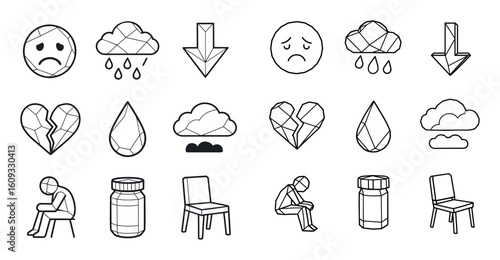 Depression Icons Grid
