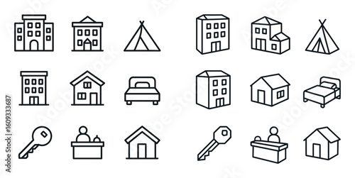 Travel Accommodation Icons