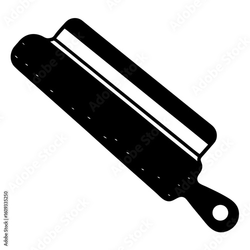Black silhouette of vintage garden shears