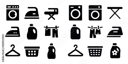 Laundry Icon Set