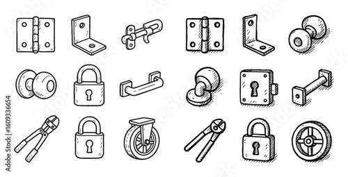Hand-drawn Tool Icons