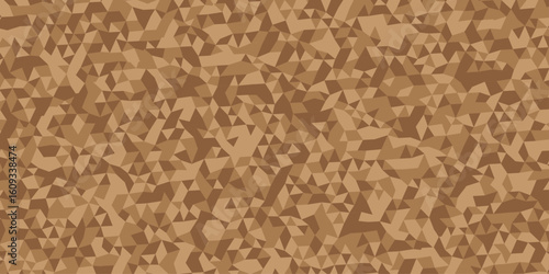 Abstract geometric background seamless mosaic and low polygon triangle texture wallpaper. Triangle shape retro wall grid pattern geometric ornament tile vector square element.