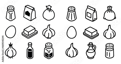 Isometric Culinary Icons