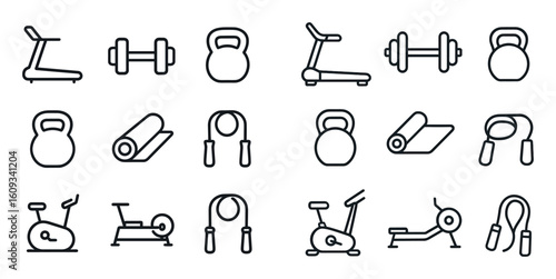 Minimalist Fitness Icons