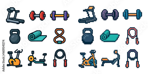 Fitness Equipment Icons