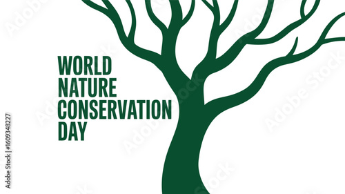 World Nature Conservation Day Tree Green Environment Awareness