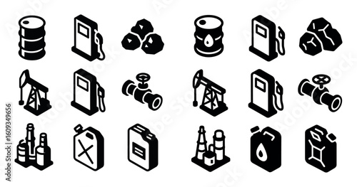 Fossil Energy Icons