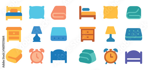 Bedroom Icons Grid