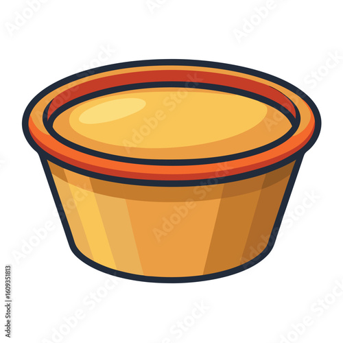 Ramekin Dish Isolated Ceramic Bowl Background