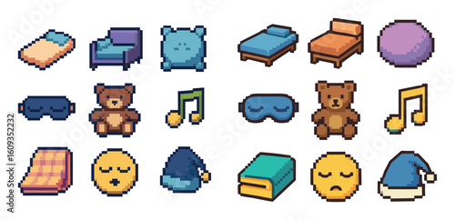 Pixel Sleep Icons