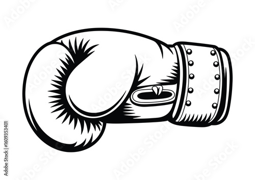 Boxing glove illustration for sport clubs

