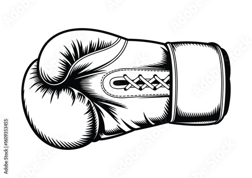 Boxing glove illustration for sport clubs

