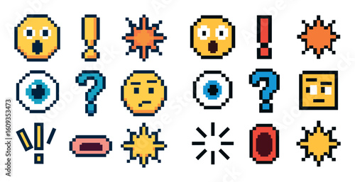 Surprise Pixel Icons