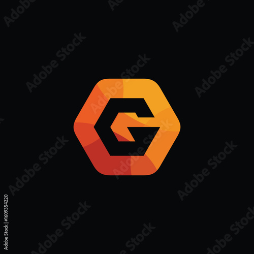 Hexagon Letter G Logo Design Vector Template