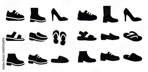 Footwear Icons Grid