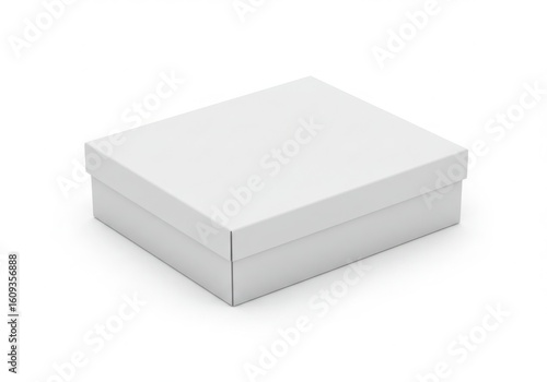 Wallpaper Mural Blank white cardboard gift box isolated on white background Torontodigital.ca