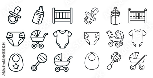 Baby Essentials Icons